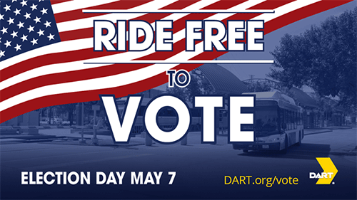 RideFreeToVoteMay7