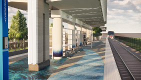 Silver Line - Cypress Waters Station Rendering Art