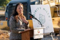 Trinity Mills Station Groundbreaking DART President CEO Nadine Lee