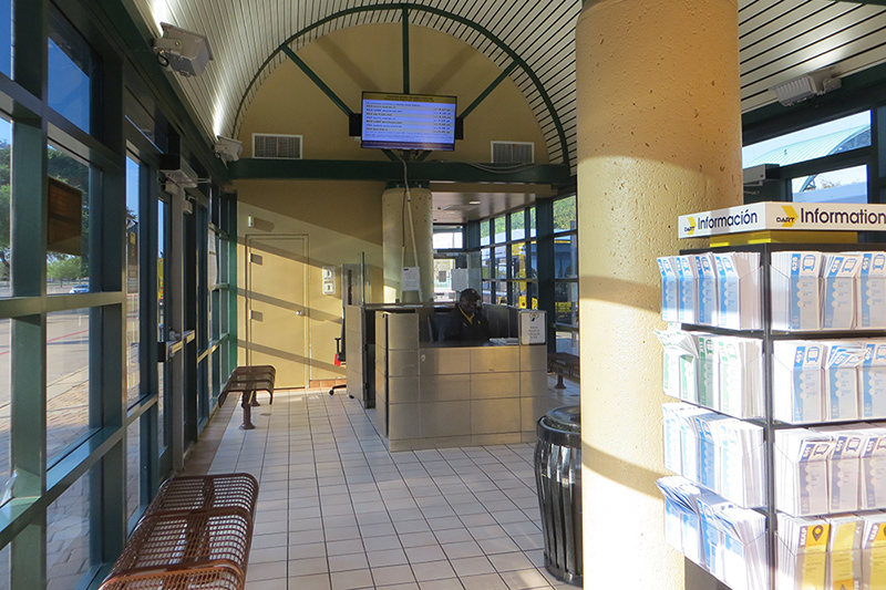 Parker Road Transit Center interior