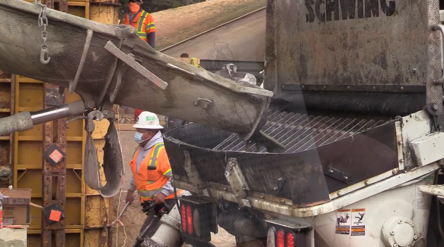 DART Silver Line construction ramps up with start of concrete work.